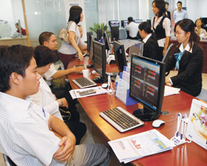 Cổ phiếu bất động sản chuyển động